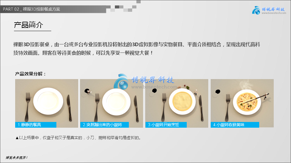 裸眼3D投影餐桌，讓創(chuàng)意飛一會兒-博視界科技